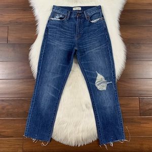 Madewell Distressed The Perfect Summer Denim Jeans